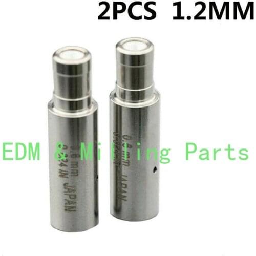 2PCS CNC 1.2MM White Ceramic Electrode Guide Fit EDM Wire Cut Machine Parts For EDM Wire Cut Mill Part