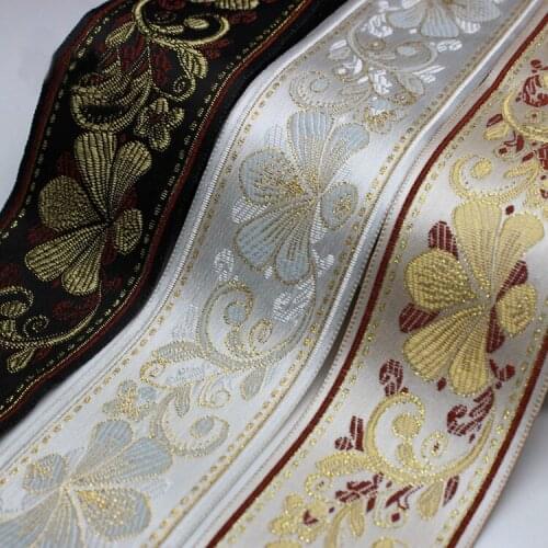 Free Shipping 5yards/lot 3color for choose ethnic ribbons costume clothing collar cuff edge with girdle cloth accessories