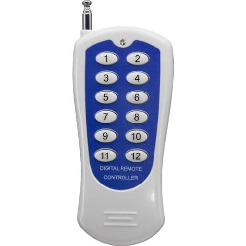 315MHz Wireless Remote Controls RF Transmitter 8 Buttons & 12 Buttons 1000m Distance Work with 433MHz Relay Receiver KTNNKG
