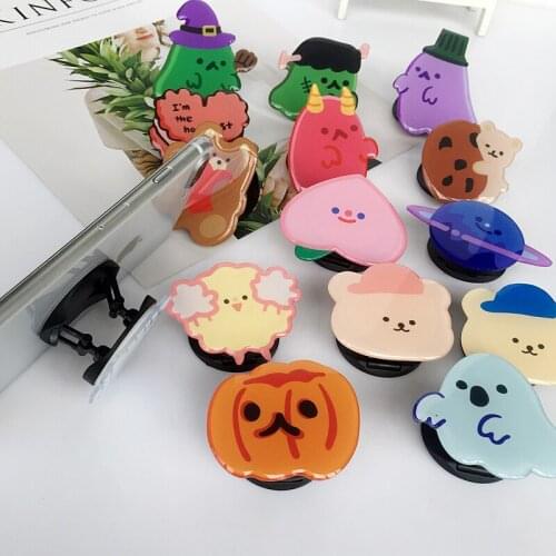 Hot sale new funny cartoon cute foldable mobile phone bracket finger ring bracket handle airbag bracket accessories for iPhone