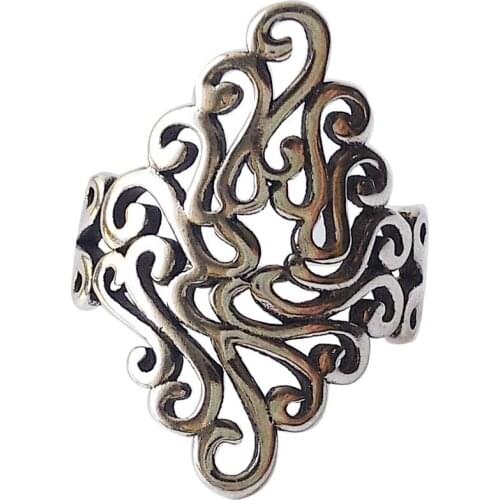 New Gothic Men Big Flower Rings For Women Jewelry Birthday Gift Romantic Wedding Engagement Drop Shipping 2021