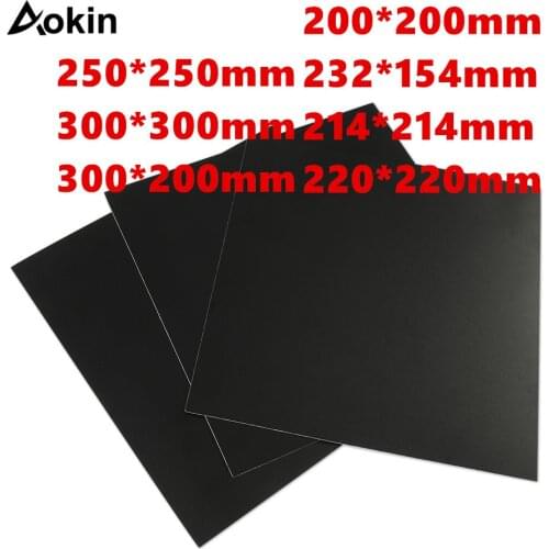 Frosted Heated Bed Sticker 200/214/220/250/300mm Build Sheet Plate Sticker 3d Printer Platform Printed Hot Bed Surface Sticker