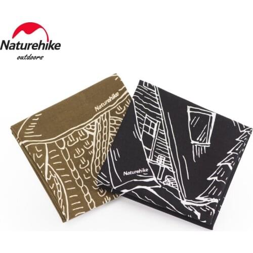 Naturehike Atmosphere Pattern Small Square Outdoor 99.9% Cotton Printed Scarf Camping Exquisite Accessories