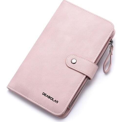 New Women Wallets and Purses Phone PU Leather Long Ladies Wallet Hasp Fashion Money Coin Pocket Card Holder Female Wallets Purse
