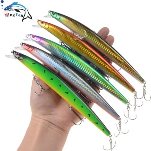 1pcs New Big Laser Minnow Fishing Lures 18cm/24g Fishing Hard Bait Crankbaits Isca Artificiais Pesca Sea Wobbler Swimming Baits