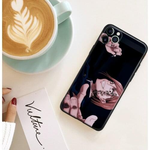Jujutsu kaisen nobara kugisaki silicone for iPhone Se 6 6s 7 8 Plus X XR XS 11 12 Mini Pro Max glass TPU phone case cover shell