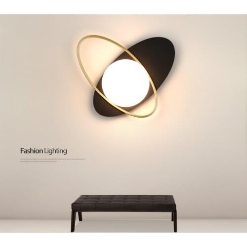 Modern Simple LED Wall Lamp Nordic Glass Lights For Bedroom Bedside Hotel Corridor Study Interior Decoration Sconce G9 Base