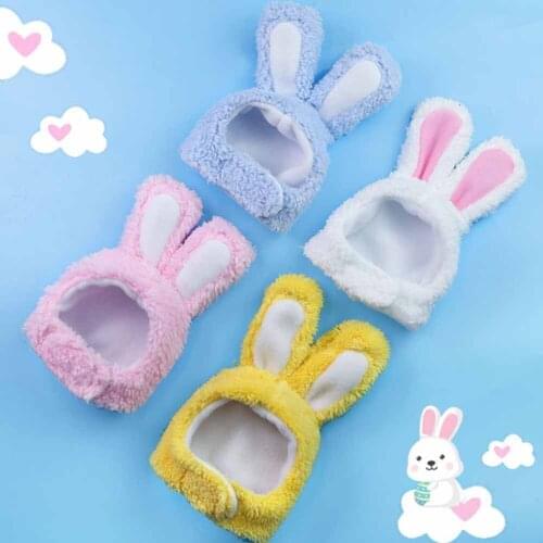 Funny Easter Cute Plush Costume Easter Cap Bunny Headdress Rabbit Hat With Ears For Cats And Small Dogs Hat Pet Products 2021