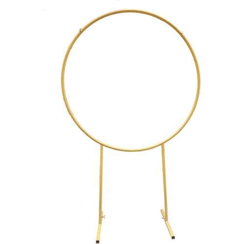 Iron Round Background Circle Heightened Ring Stand Baby Shower Backdrop Wedding Birthday Party Arch Photo Banner Flower Frame