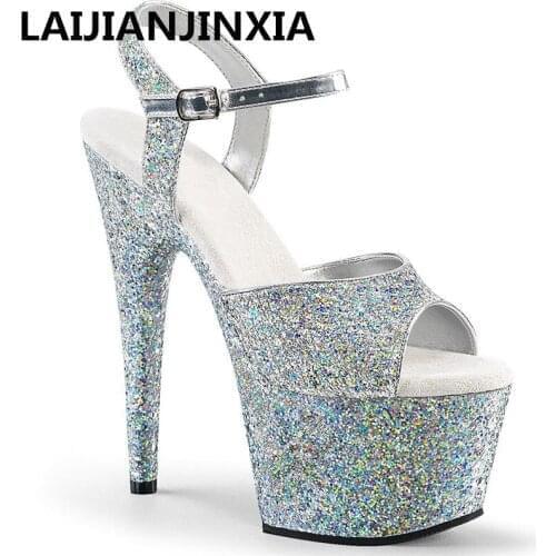 Women/Girl 17cm Sandals Sexy High Heel Shoes Sandals, Pole Dance Shoes, High Heel Wedding Shoes