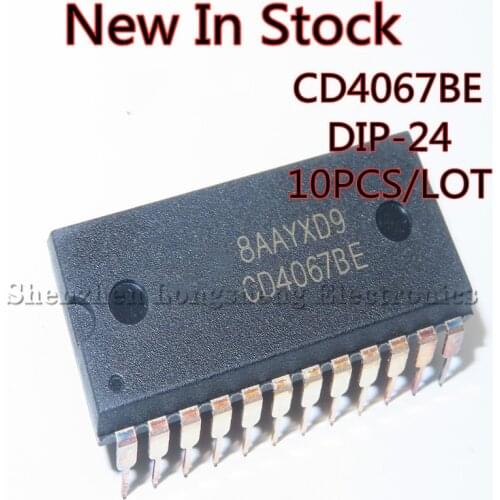 10PCS/LOT NEW CD4067BE DIP-24 Analog Multiplexer/Signal Splitter Chip Quality Assurance