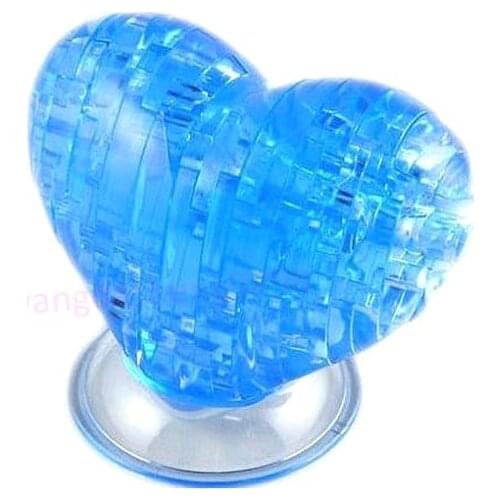 3D Crystal Model DIY Love Heart Puzzle Jigsaw IQ Toy Furnish Gift Souptoy Gadget