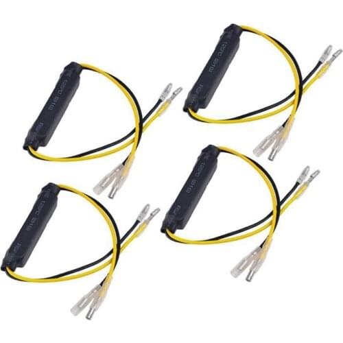 4pcs DC 12.8V 21W universal Motorcycle Turn Signal Indicator Light LED Load Resistor Decoder Fix blinker flash Error Accessories