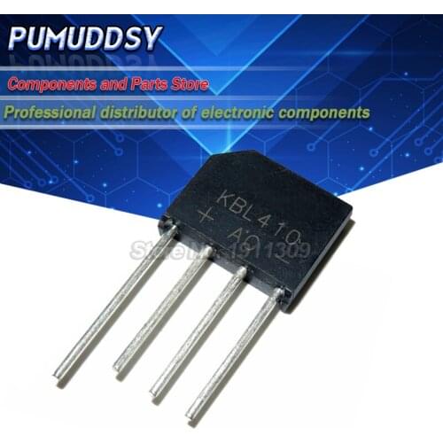 5PCS KBL410 KBL-410 4A ZIP4 1000V Single Phases Diode bridge rectifier new and IC
