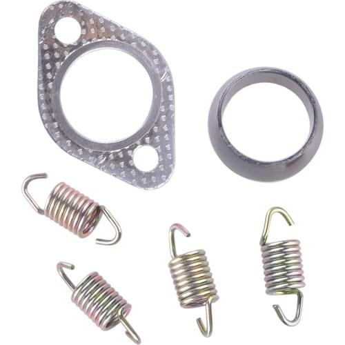 6Pcs 5240898 7042031 Manifold Exhaust Donut Seal Gasket Spring Rebuild Kit Fit for Polaris Sportsman 500 1996 1997 1998-2000