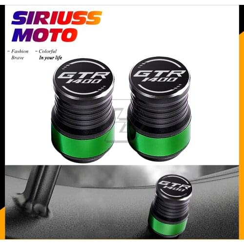 Motorcycle Accessories Wheel Tire Valve Caps Covers Case for Kawasaki GTR1400 GTR 1400 Motorbike