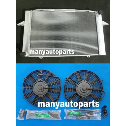Aluminum Radiator & Fans For 1997-2004 Volvo C70 V70 S70 R XC T5 1993-1997 Volvo 850 series AWD T5R 2.3/2.4/2.5L MT