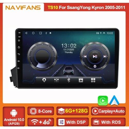 6+128G Android 11 Car Radio For Ssang yong Ssangyong Kyron Actyon 2005 - 2011 Carplay Auto audio Stereo receiver GPS Navigation