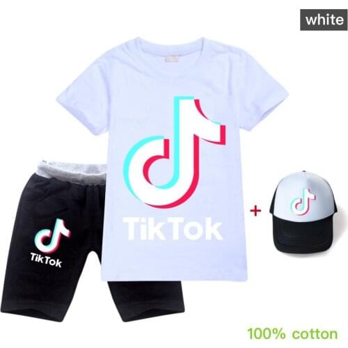 Baby Boy Clothes Brand 2021 Summer Kids Clothes Sets Girls T-Shirt+Shorts+Hat 3pcs/Set Letter Printed Children Sport Suits