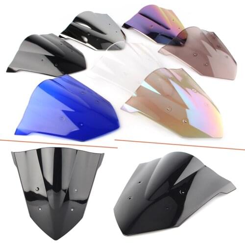 CBR650F 2017 Motorcycle Double Bubble Windshield Windscreen For Honda CBR 650F 2014 2015 2016 2017