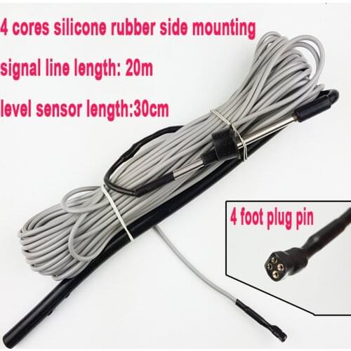 Solar energy water heater temperature water level sensor 4 cores silicone rubber side mounting water heater tank tube probe