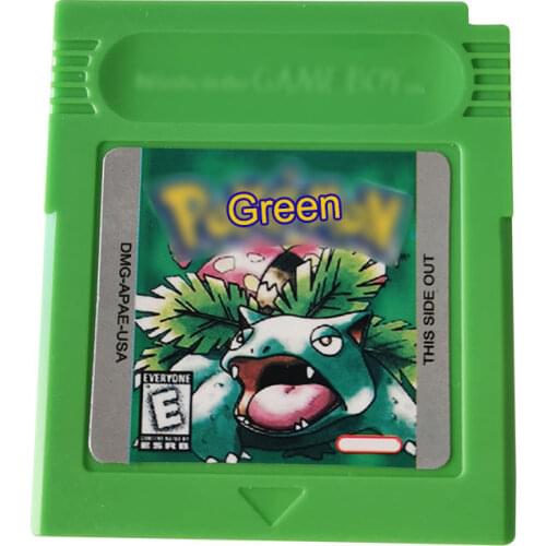 For Video Game Cartridge Console Card English Language Version Green