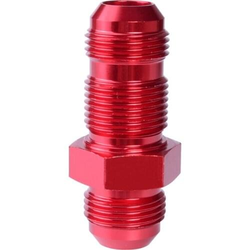 Evil energy Aluminum Straight Fuel Adapter Flare Bulkhead Red Adaptors AN Fittings