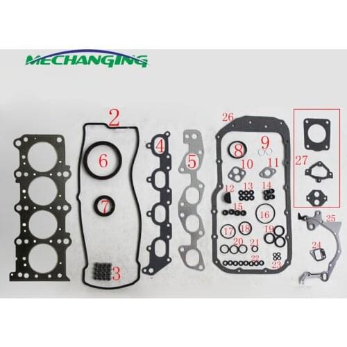 J20A For SUZUKI SX4 GRAND VITARA ESCUDO 2.0 16V Engine Rebuilding Kits Full Gasket Set 11400-65862 50272000