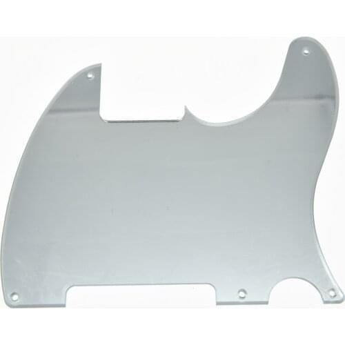 KAISH 5 Hole TL Blank Pick Guard Scratch Plate No Pickup Hole Mirror