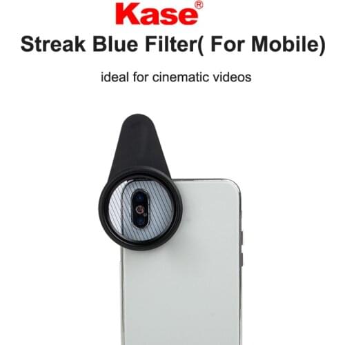Kase Streak Blue Filter for iPhone Huawei Samsung Smart Phone,Ideal for Cinematice Videos
