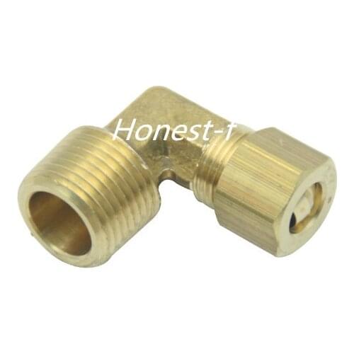LTWFITTING 5/16" OD x 3/8" Male NPT 90 Deg Compression Elbow,BRASS COMPRESSION FITTING