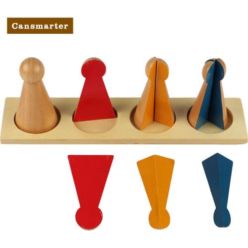 3-6 Years Kids Preschool Teaching Aids Montessori Math Toys Training Material Learn Wood Toy Fraction Skittles Games MA013-JZ