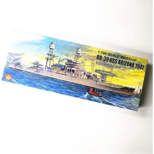 Scale model electric model 1/700 scale warship USS ARIZONA 1941 electric powered assembly model kits scale battle ship kits