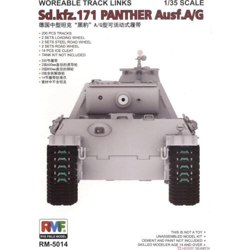 [Ryefield Model] RFM RM-5014 1:35 Workable Track Links for Sd.Kfz.171 Panther A/G