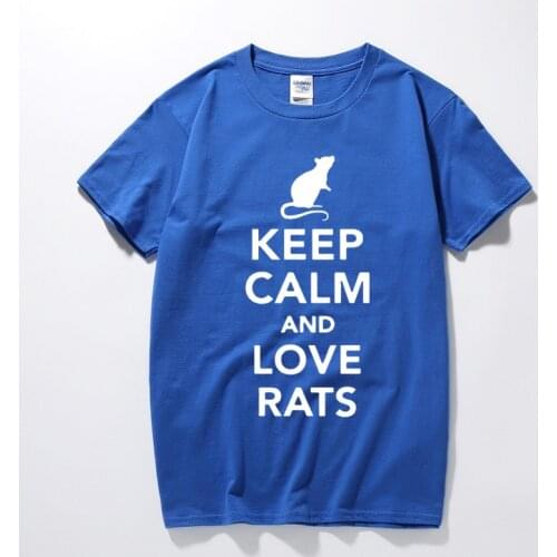 RAEEK Keep Calm And Love Rats Fashion casual funny Mans T-Shirt