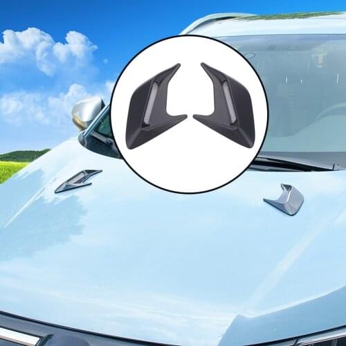 2pcs ABS Plastic False Air Flow Vent Sticker Intake Cover Decor for Car Door and Waist Line Auto Body Trim
