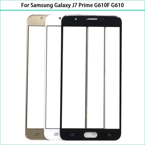 New For Samsung Galaxy J7 Prime G610F G610 SM-G610F SM-G610F/DS Touch Screen LCD Front Outer Glass Panel TouchScreen Glass Lens