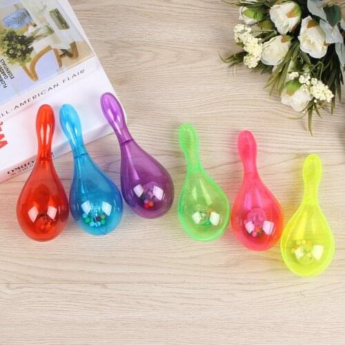 New Electric Light Up Luminous Sand Hammer Children Kids Rattles Hand Bell Novelty Sounding Toys Party Concert Accessories Gifts