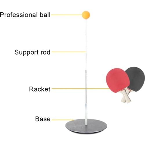 Portable Elasticity Kid Adult Table Tennis Practice Trainer With Soft Shaft Ping Pong entrenamiento Pingpong Training Machine
