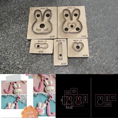 Wooden Cutting Die 2021 New Leather Pendant Making Decor Supplies Dies Template Suitable For Common Die-cutting Machines