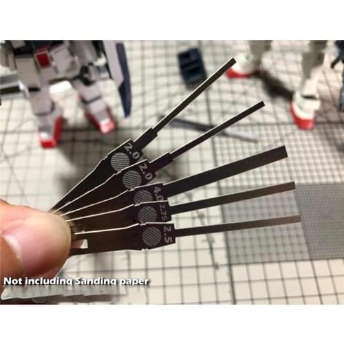 Building Tools for 1/144 Scale Gundam Model Decoration Tools 9 in1 Detail Grinding Stick File Handheld Model