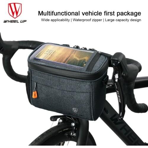 Mobile Phone Stand Front Frame Storage Bag Basket With Rain Cover Shoulder Strap Bike Bag Hand Waterproof Compact Quick Release