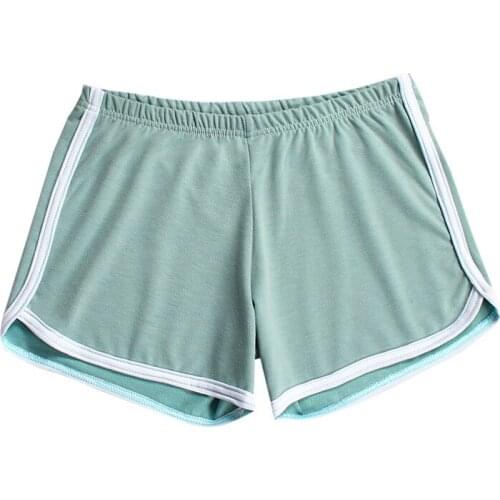 2021 New Womens Leisure Sports Shorts Large Size Cotton Pink Green Black Panties Boyshort Blue Pink