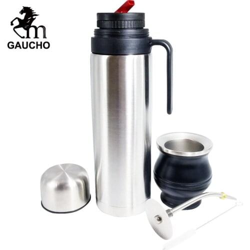 1 PC/Lot Gaucho Yerba Mate Artifact Include Thermos & Gourds & Bombilla Can Remove Tea Residue One Time Easy Cleaning Hot Sale