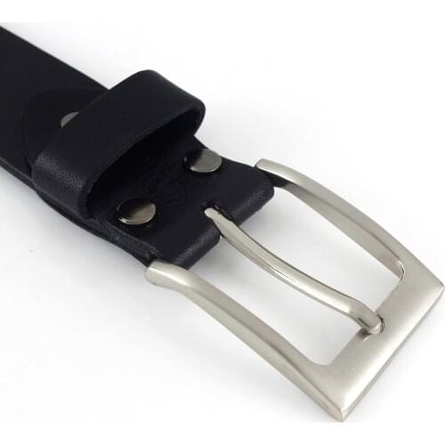 1pcs Metal Brushed 3.5cm Belt Buckle Casual Silver End Bar Single Pin Belt Buckle Leather Craft Webbing fit for 32-33mm belt