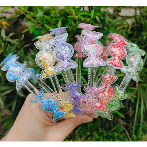 2 Piece New Girls Glitter candy Hair Accessories Kids Soft Hair Bands Fashion Headbands Children Party Hairbands
