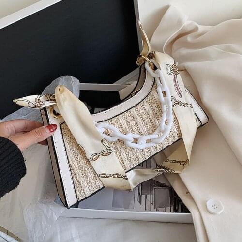 2021 Luxury Womens One Shoulder Handbags Straw Leather Quality Messenger Casual Fashion Classic Women Bags Messenger Handbag