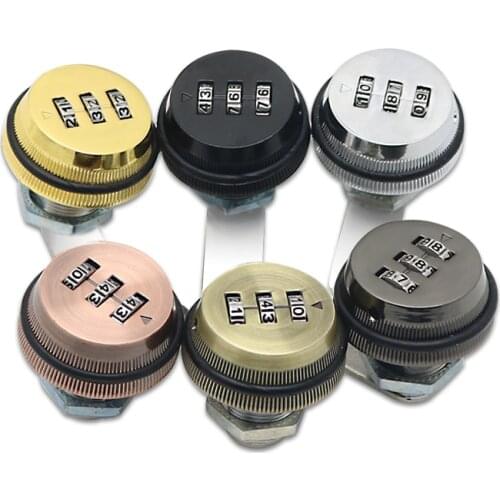 3-digit Combination Mailbox Lock Rotary Tongue Cam Lock for Cabinet Drawer Mailbox Cabinet Door Security Home Box Lock