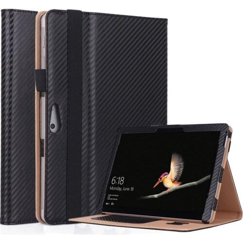 Tablet Case For 10" New Microsoft Surface Go 2 Stand Cover PU Leather Protect Shell For surface go case +Protector