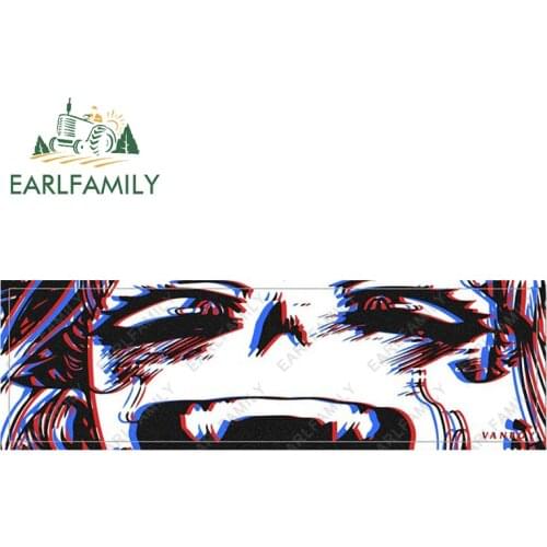 EARLFAMILY 15cm x 4.7cm Anime TOGA HIMIKO Eyes Slap Car Sticker Vinyl Decal Car Styling JDM Classic Peek Girl Stickers